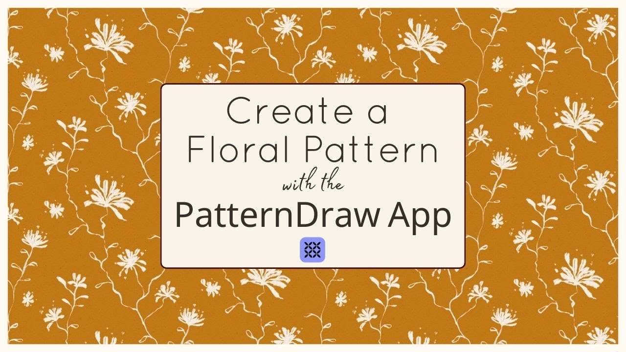 New Skillshare Mini Class - Create a Simple Floral Pattern with the NEW PatternDraw App