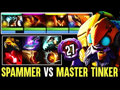 When Pro Spammers Meets Ultra Pro Spammer - 9kMMR W1sh Tinker Dota 2