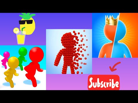 Giant Rush (vs) Pixel Rush (vs) Color Run Stickman 3D || New Update - Android Gameplay Walkthrough