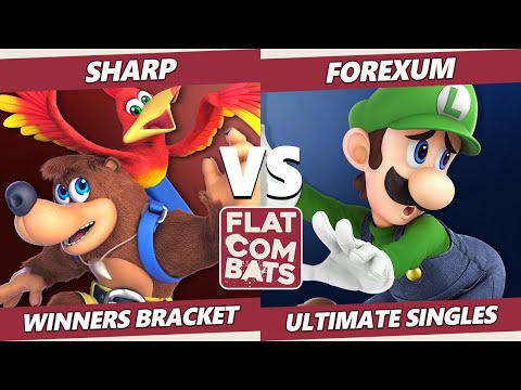 Flat Combats 10 Winners Bracket - Sharp (Diddy Kong, Cloud, Banjo) Vs. Forexum (Luigi) SSBU Ultimate