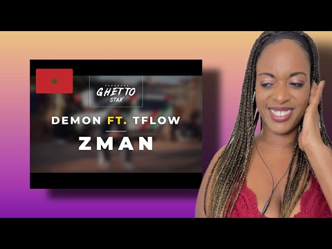 DEMON324 Ft. @TFLOW. - Zman (Official Visualizer) Reaction 🇲🇦🔥 #tflow