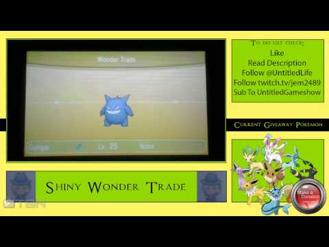 GENGAR  ★ shiny wonder trade pokemon x and y