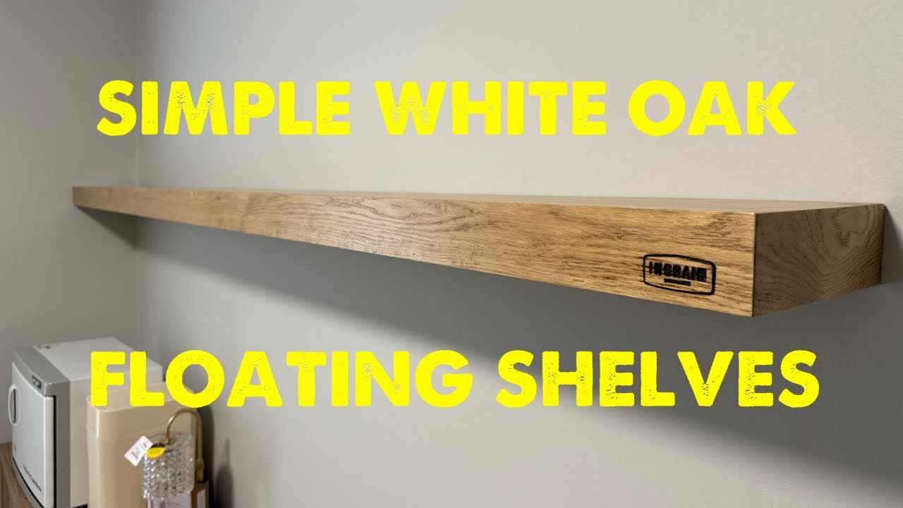 DIY Oak Floating Shelves (The Beginner's Way) | No Mitered Edges, No Problem!