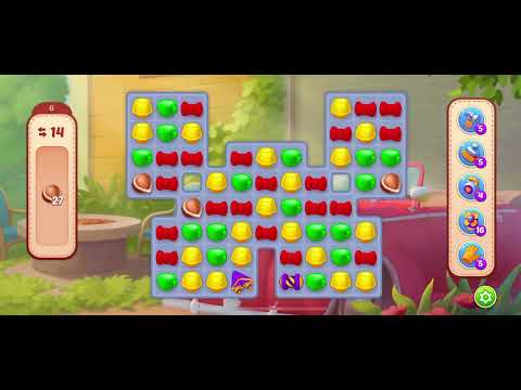 Homescapes level 6 after level 12950 - no booster gameplay