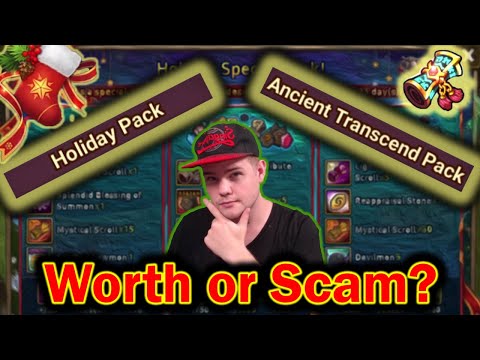 Ancient Transcendence Scroll - Xmas and Holiday packs. Worth or Scam? - Summoners War