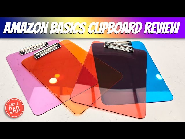 Vídeo relacionado con Amazon Basics Portapapeles rígido, pack de 6, Marrón