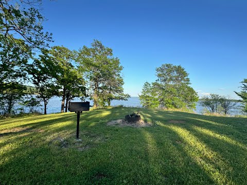 Campsites at Wister Lake Victor Landing