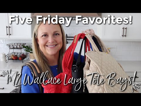 FIVE FRIDAY FAVS | MZ Wallace Large Tote Bag Comparison! | GatorMOM