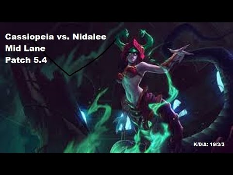 Cassiopeia Mid Gameplay (against Nidalee 5.3)