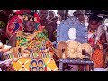 OTUMFOUR brings out the sacred Ashanti Golden stool as he rides in his palanquin to his seat.