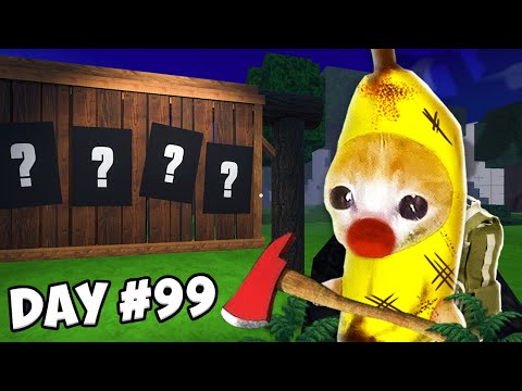 99 Nights in Forest: Banana Cat’s Final Day #99 vs The Deer?! 🌲🦌 Banana Cat Compilation | Cat MEME 😿