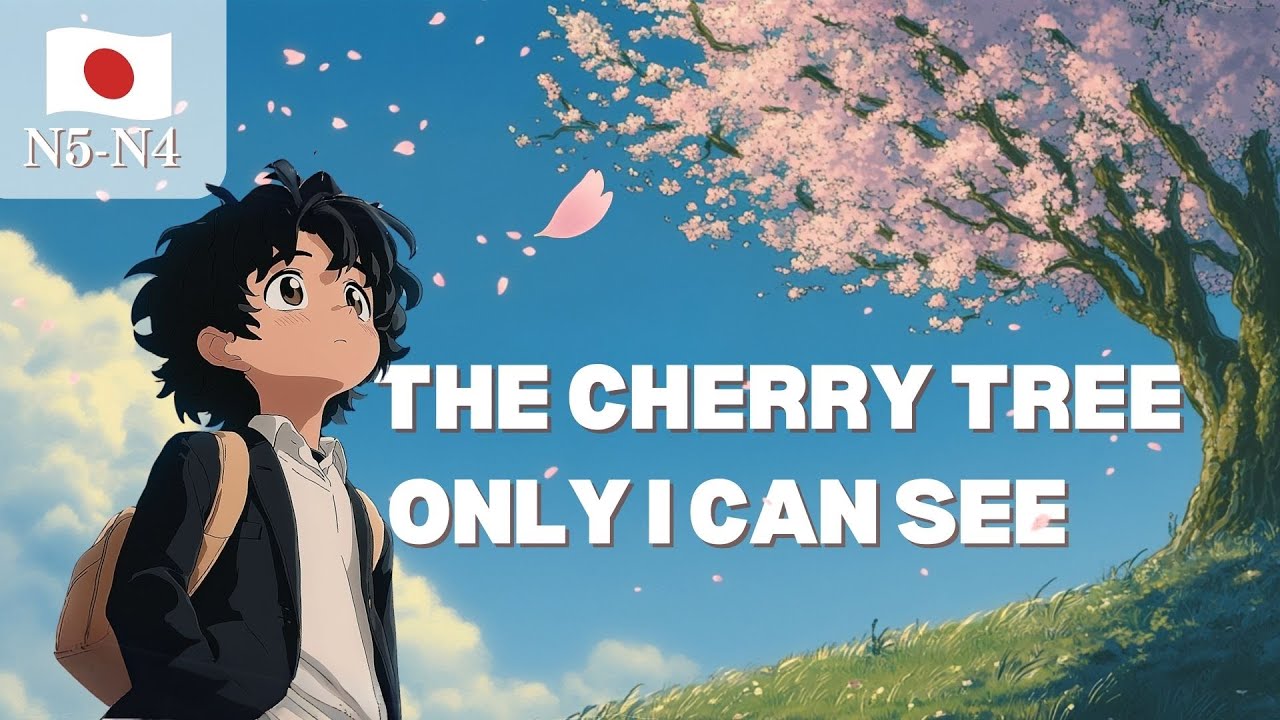 -The Cherry Tree Only I Can See- Learn Japanese with short story for beginner (N5-N4 level)