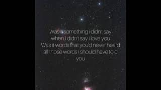 Was It Something I Didn&#39;t Say - 98 Degrees (Lyrics)