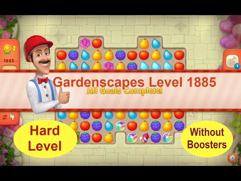 Gardenscapes Level 1885 - [2021] [HD] solution of Level 1885 on Gardenscapes [No Boosters]