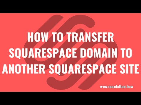transfer domain between squarespace sites