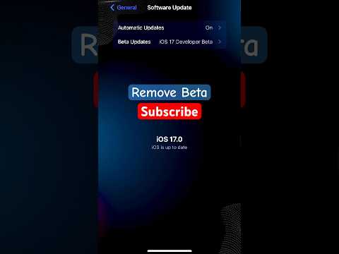 How to Remove iOS 17 Beta from iPhone