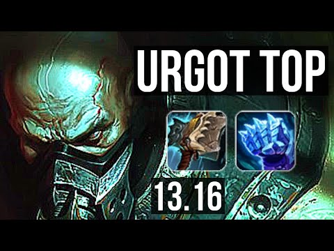 URGOT vs JAYCE (TOP) | 5/0/5, 1.6M mastery | KR Master | 13.16