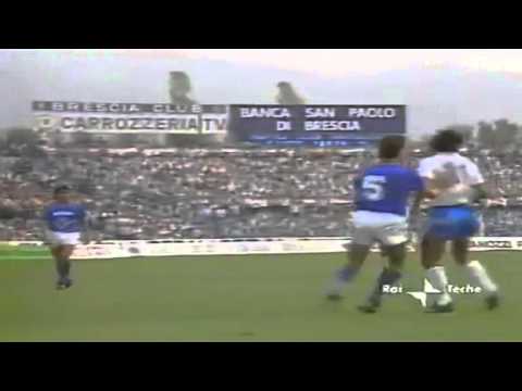 Serie A 1986-1987, day 01 Brescia - Napoli 0-1 (Maradona)