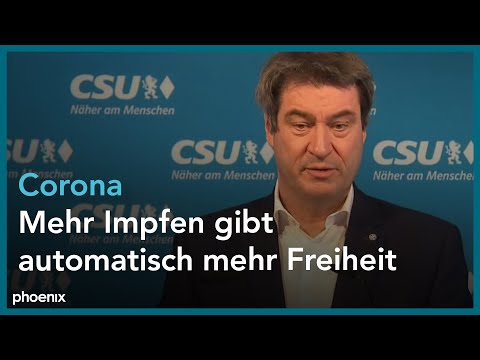 Statement von Markus Söder (CSU) vor der CSU-Vorstandssitzung am 22.02.21