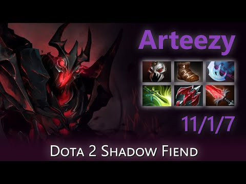 "Arteezy" 11/1/7 | Dota 2 Shadow Fiend highlights