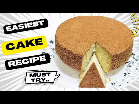 Easiest cake recipe/easy sponge cake