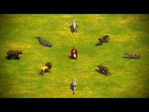 Teutonic Knight Battles Wild Life | AoE II: Definitive Edition