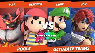 Smash Ultimate Tournament - Bestness &amp; Lui$ Vs. Von &amp; Legit - Splat Bros SSBU Doubles Pools