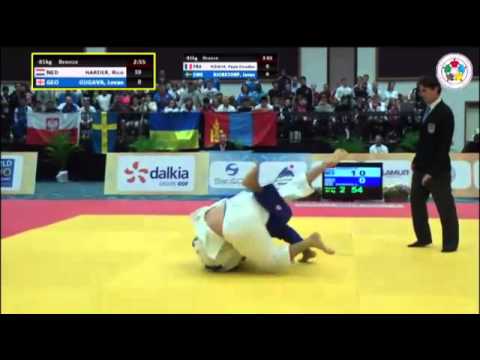 World Judo Championships Juniors, Miami 2014 Bronze -81kg HARDER Rico (NED) - GUGAVA Levan (GEO)