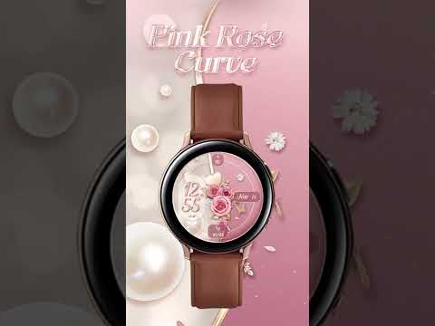 Pink Rose Curve_Watchface Video
