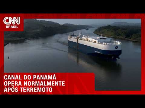 Canal do Panamá opera normalmente após forte terremoto atingir o país | CNN 360º