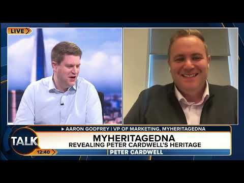 TalkTV host Peter Cardwell discovers his MyHeritage DNA results live on air!