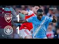 EXTENDED HIGHLIGHTS Arsenal 1 1 City Late Equaliser Cancels Out Haaland Goal