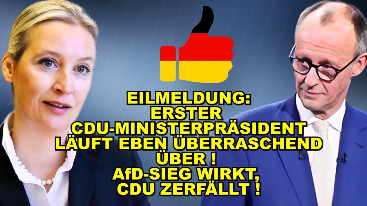 EIL: Erster Ministerpräsident LÄUFT ÜBER!