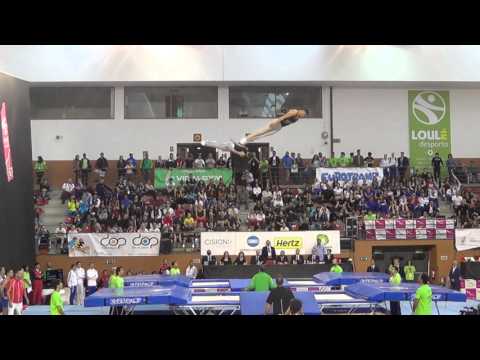 Dylan Schmidt and Kierran Tuhi trampoline final at Loule