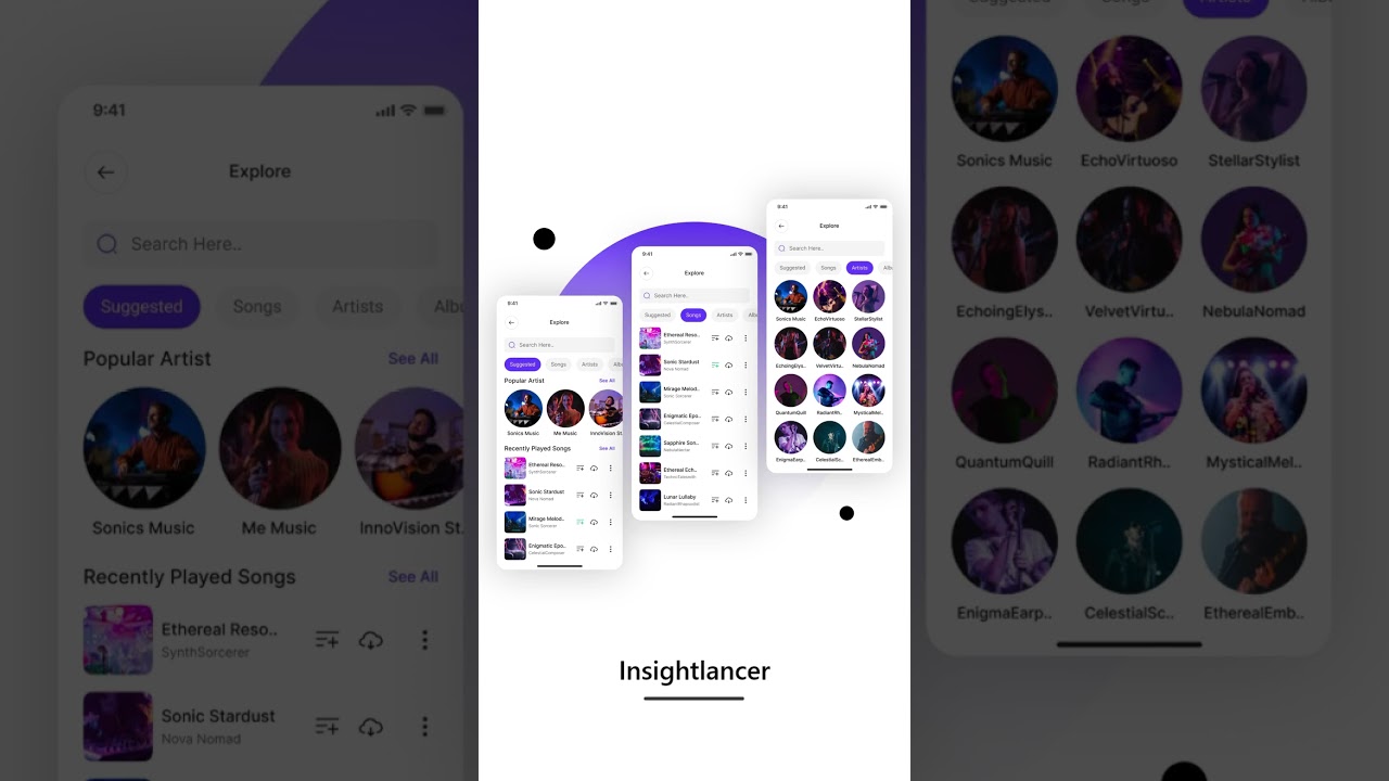 Music Player App UI Design | Music App Design | App UI Design | Music Application Figma Design | UI