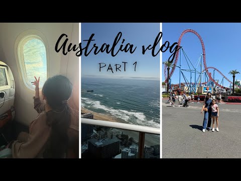 Australia Travel Vlog - Part 1 - Gold Coast | Warner Brothers Theme Park | Travel with me!
