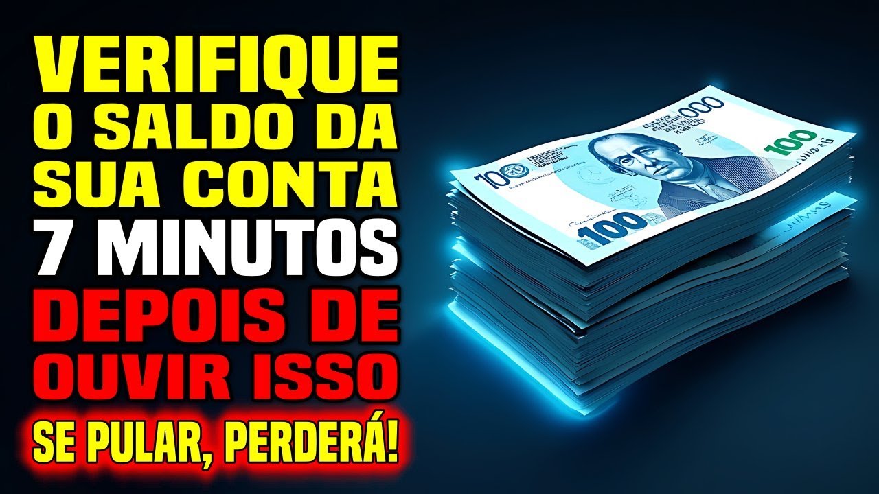 💲 VERIFIQUE O SALDO DE SUA CONTA 7 MIN APÓS OUVIR ISSO, POIS… | MENSAGEM DE DEUS
