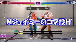 [スト6]いまさら聞けないMジェイミーコマ投げ後のコンボ[モダンジェイミー]