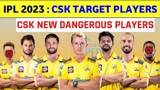 IPL 2023 | Chennai Super Kings Best Target Players List For IPL 2023 | CSK IPL 2023 SQUAD