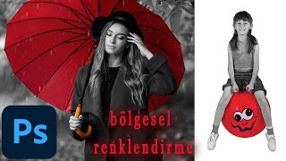 Photoshop'ta Bölgesel Renklendirme