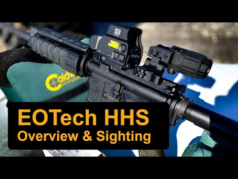 EOTech EXPS3-4 red dot sight with G33 Magnifier - Full look at the HHS 2 system