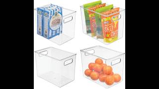 mDesign Deep Kitchen Organizers, Clear (4) Review - Pros & C