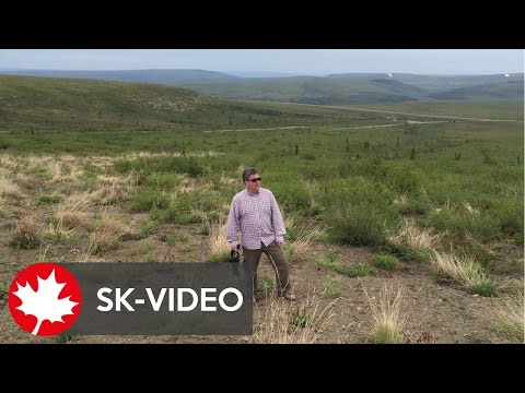 Northwest Territories Einsamkeit auf Dempster Highway (Juni 2015)