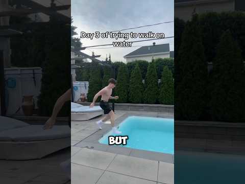 He Learned to Walk on Water?! 😳🌊