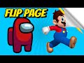 HOW TO MAKE A FLIP PAGE AMONG US SUPER MARIO Easy Paper Craft