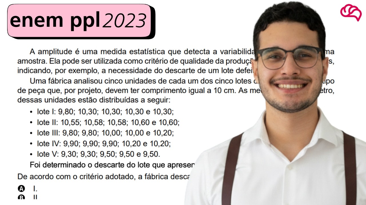 Resolução em Vídeo — Questão 149 ENEM 2023 PPL