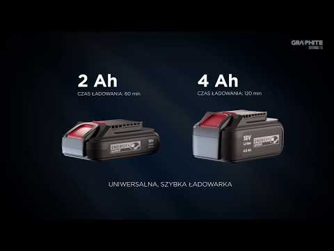 Wideo: Zakrętarka akumulatorowa Energy +18V, Li-lon, bez akumulatora GRAPHITE