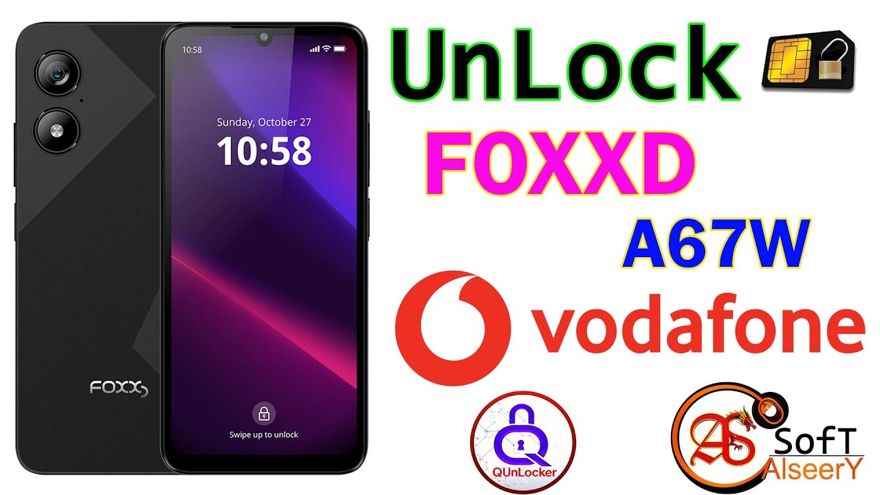 Read Code UnLock SIM Card FOXXD A67W Vodafone | BY Q-UnLocker