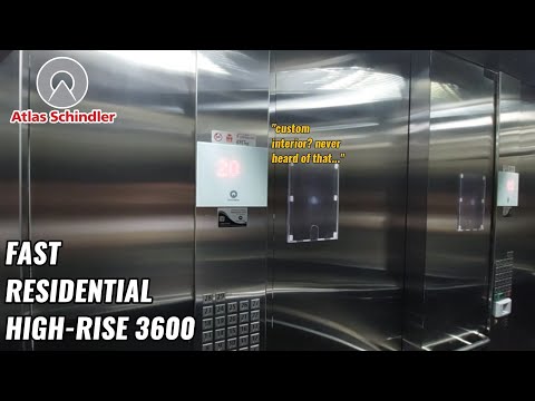 High-Rise Atlas Schindler 3600 Traction Elevator - Desirée Park Residential Tower - GO, BR