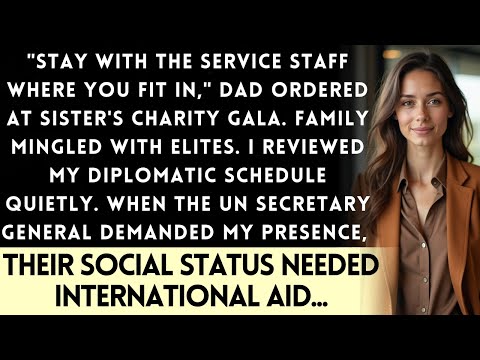 They Made Me Sit With The Waitstaff At Sister's Gala — The UN Secretary General Asked Questions...